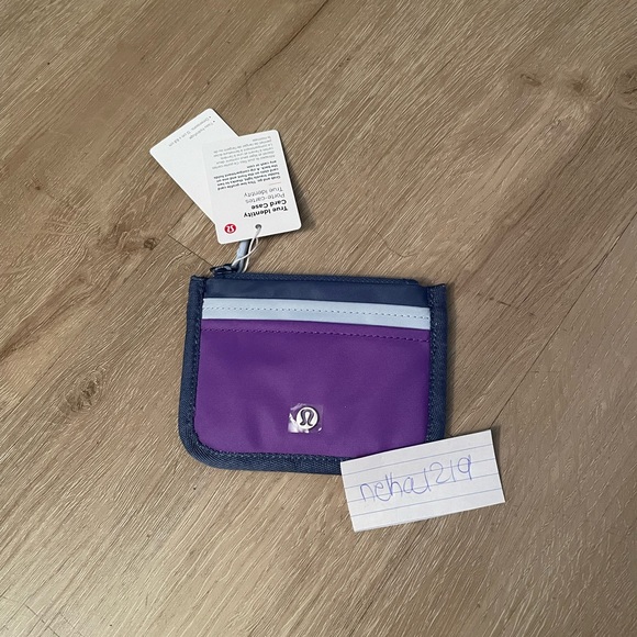 Lululemon True Identity Card Case- Pitch Blue/Blue Linen/Atomic Purple - Picture 3 of 6